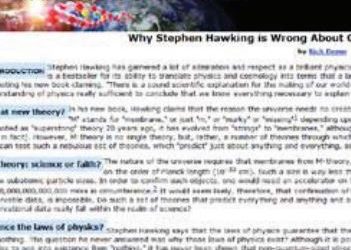 Stephen Hawking tager fejl